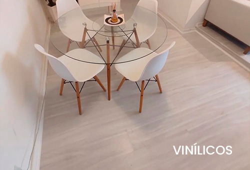 Ambiente com piso vinílico